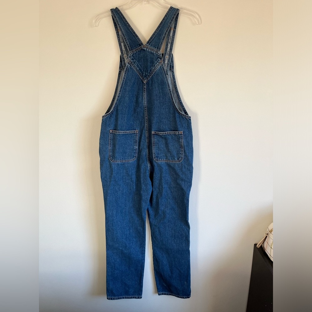 ✨NWT✨Old Navy. Medium Distressed Wash Jean Denim Overalls. Size Girls XL. - Picture 6 of 14